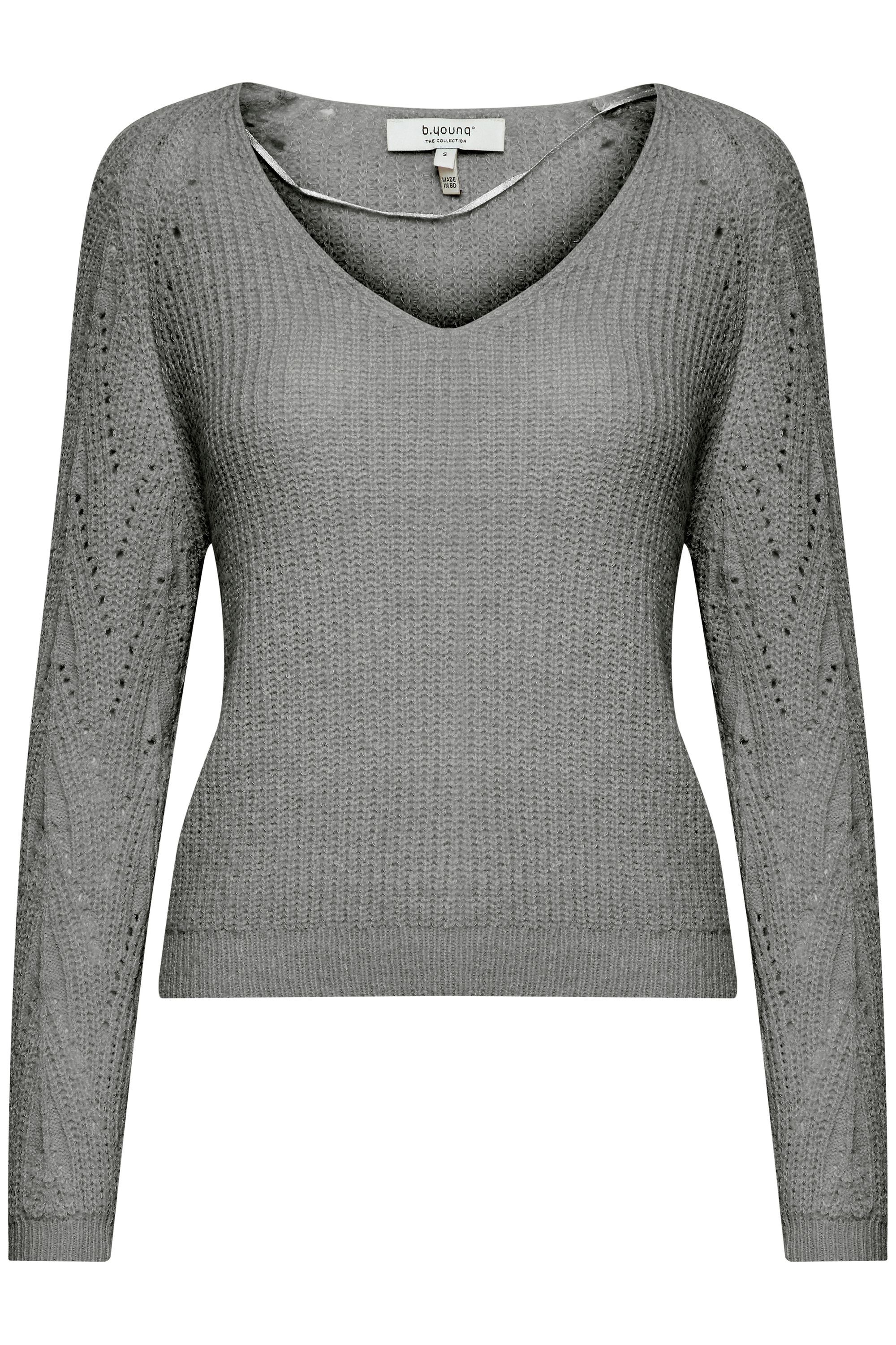 b.young Strickpullover BYOMIKKA JUMPER Strickpullover mit V-Ausschnitt günstig online kaufen