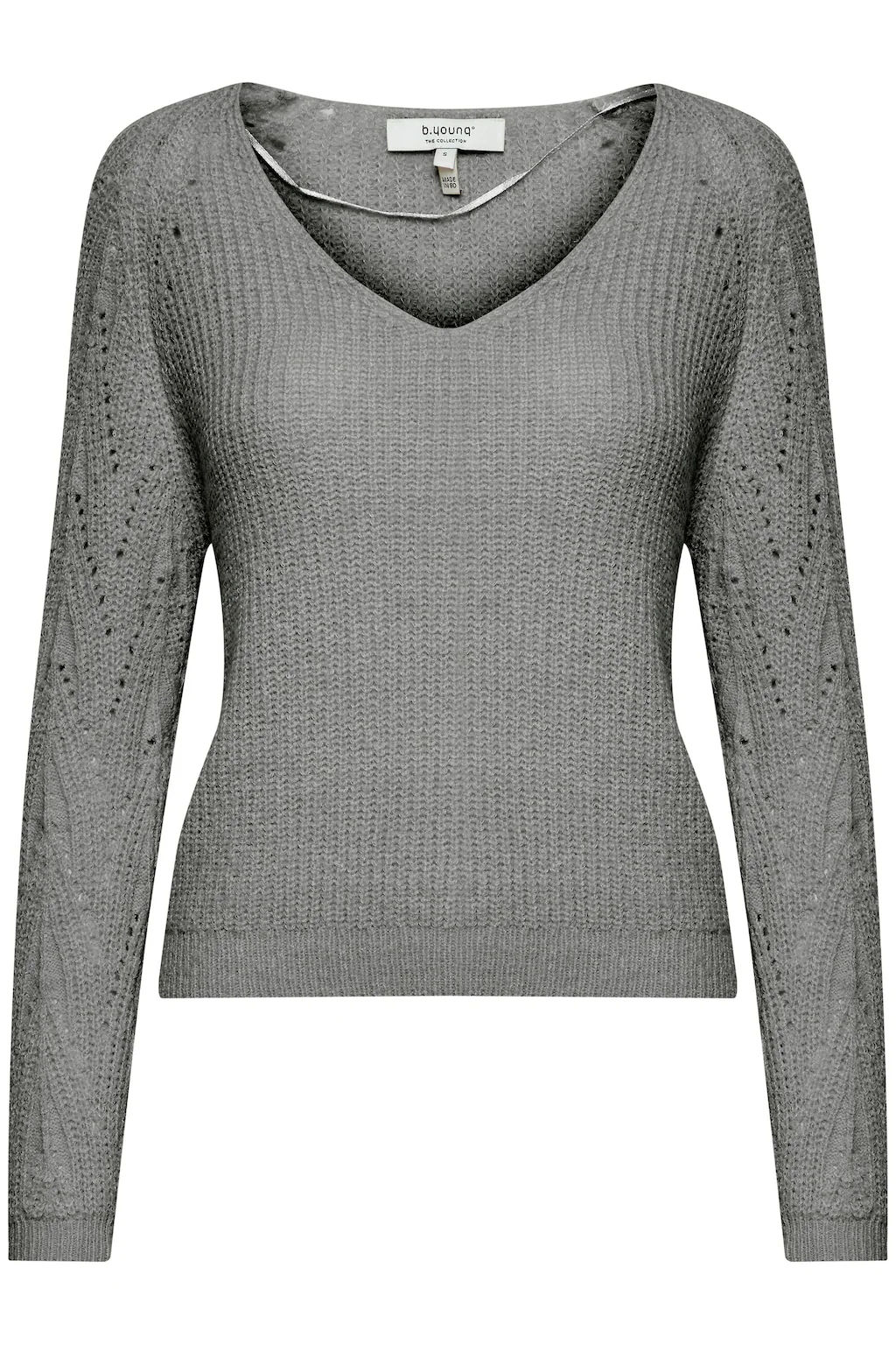 b.young Strickpullover BYOMIKKA Strickpullover mit V-Ausschnitt günstig online kaufen