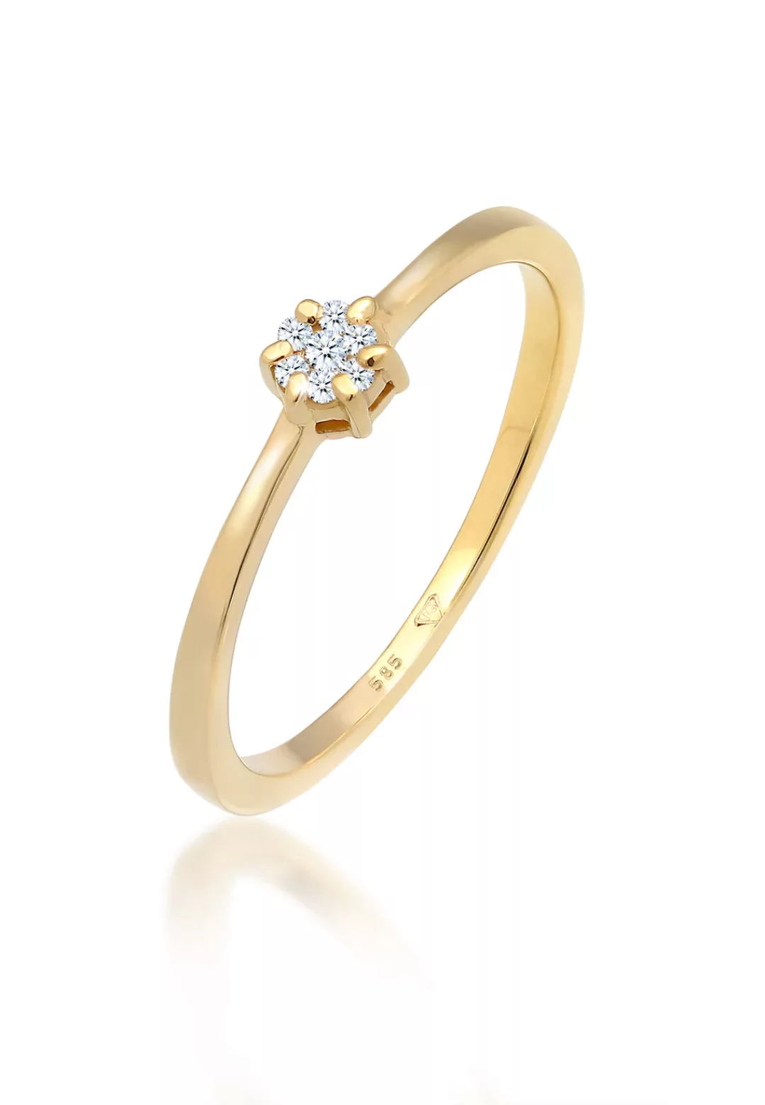 Elli DIAMONDS Verlobungsring "Solitär Verlobung Diamant (0.045 ct.) 585 Gel günstig online kaufen