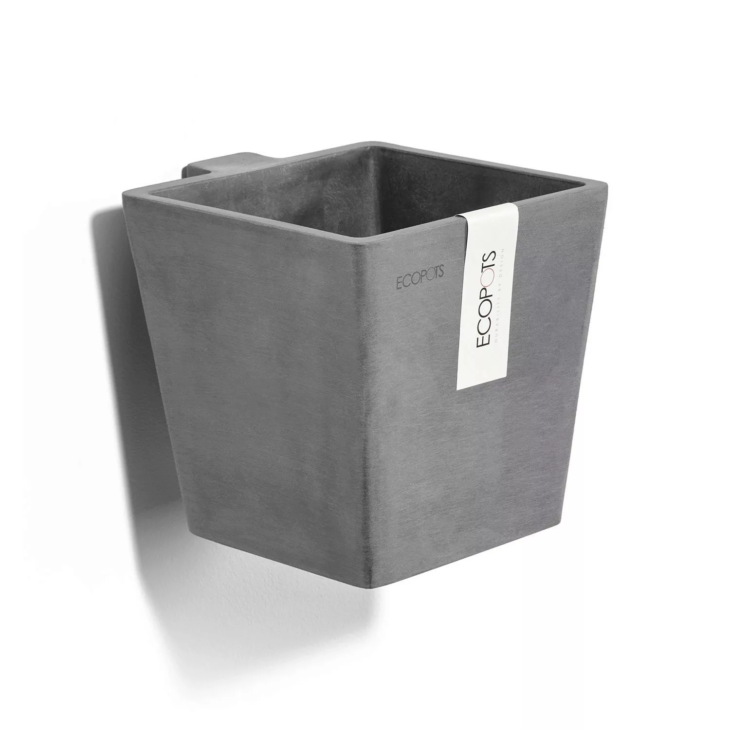 Ecopots Pflanztopf Manhattan Wall S Grau 15 cm x 17,4 cm x 15 cm günstig online kaufen