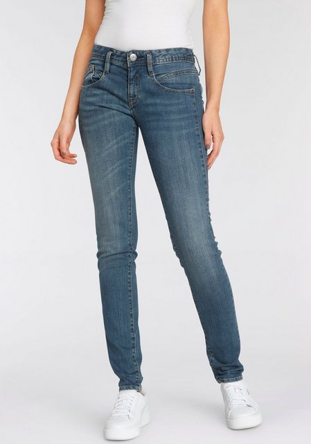 Herrlicher Slim-fit-Jeans "GINA RECYCLED DENIM", mit seitlichem Keileinsatz günstig online kaufen