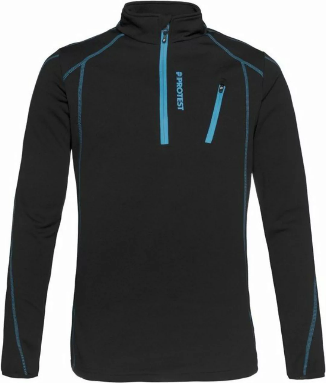 Protest Rollkragenpullover HUMANS 1/4 zip top 290 True Black günstig online kaufen