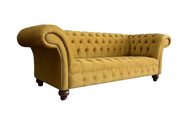 Xlmoebel 3-Sitzer Chesterfield 3-Sitzer Designer Sitzmöbel Polsterung Texti günstig online kaufen