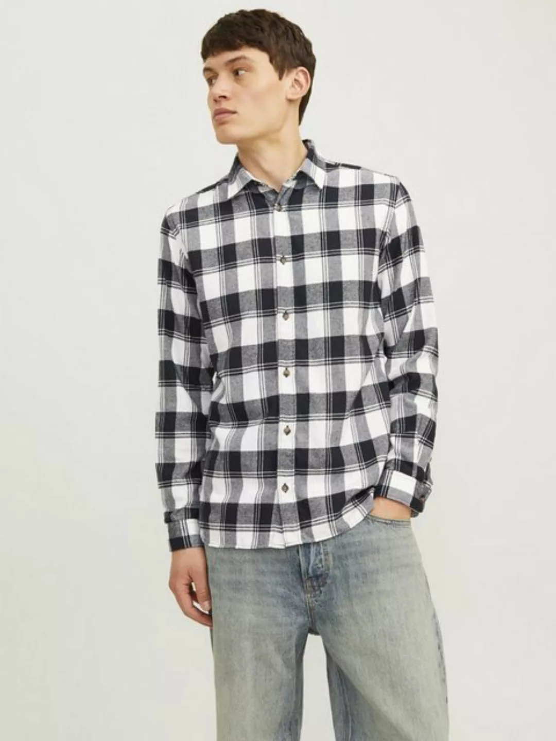 Jack & Jones Langarmhemd "JJJOSHUA FALL BUFFALO SHIRT LS" günstig online kaufen