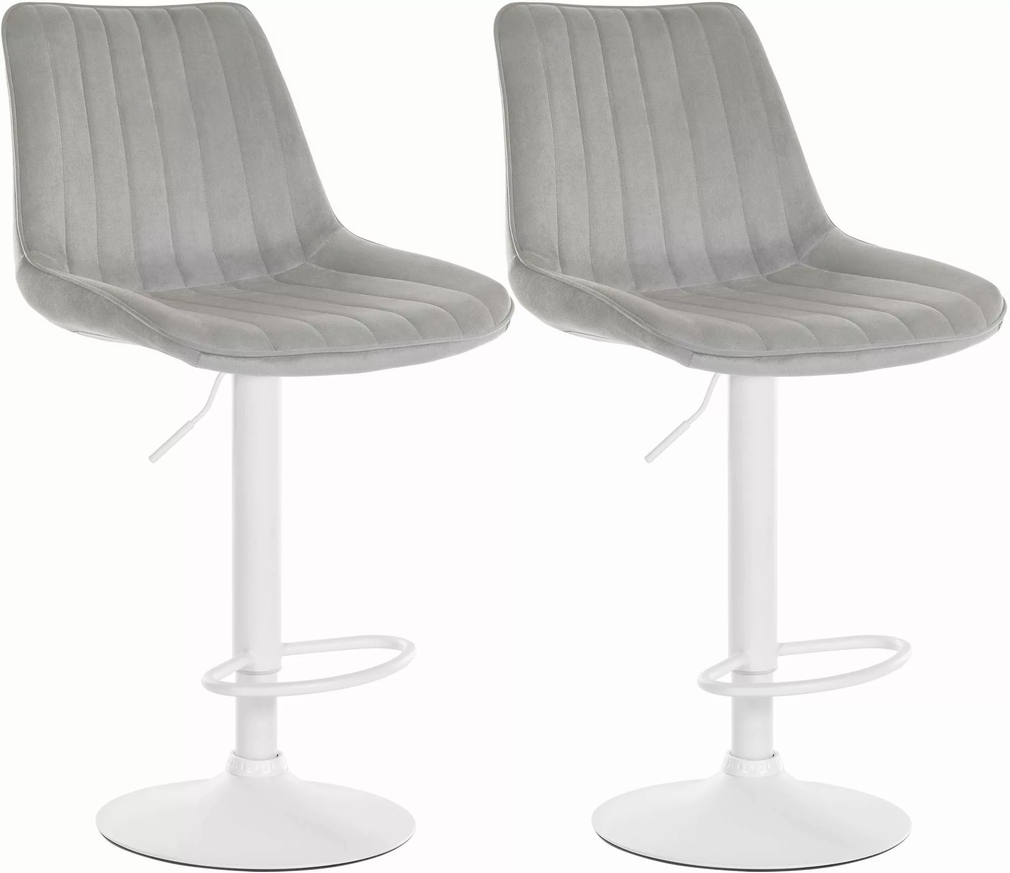 CLP Barhocker Toni Samt (2er Set, günstig online kaufen