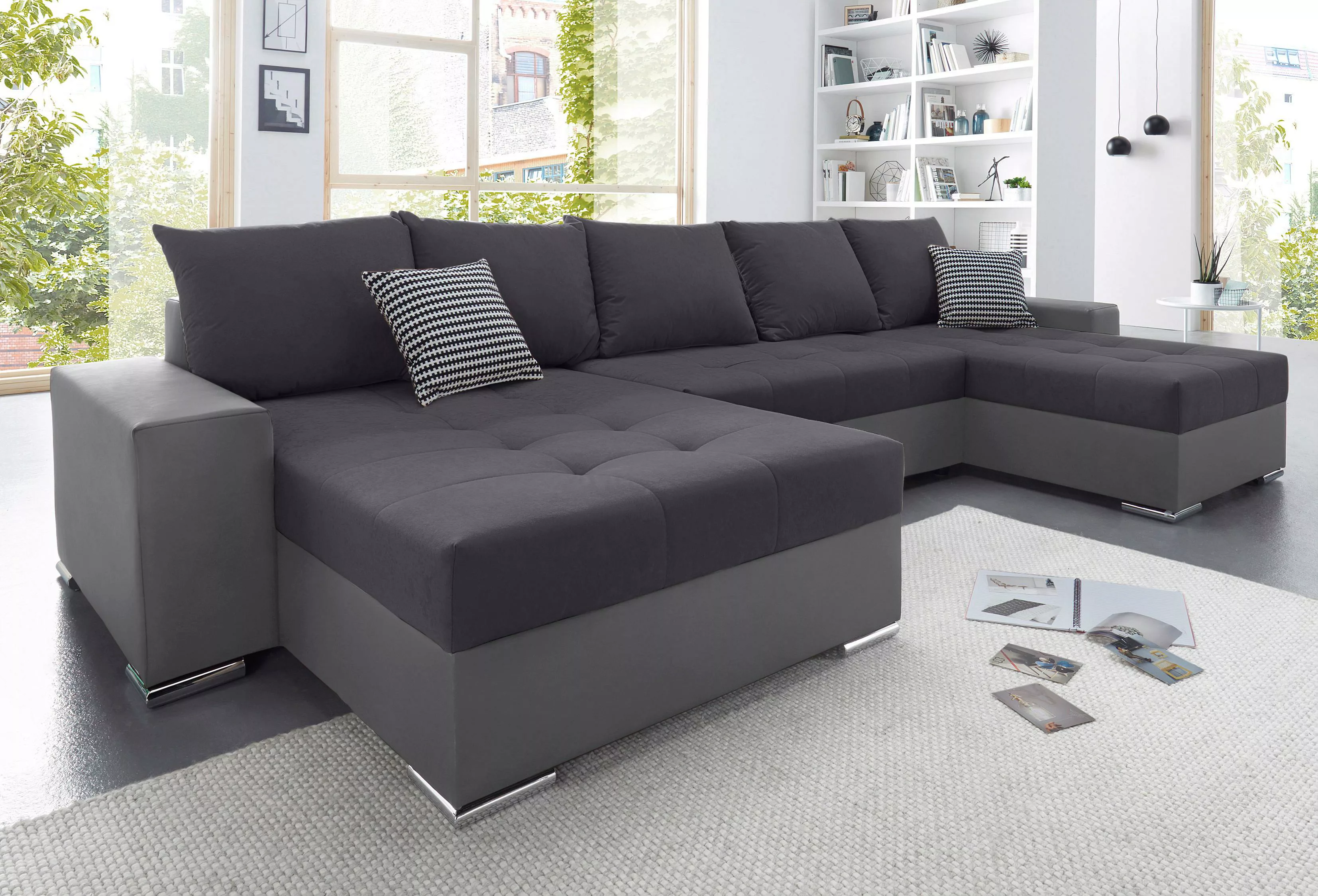 COLLECTION AB Wohnlandschaft "XXL-Josy U-Form, Breite 333 cm, mit 2 Recamie günstig online kaufen