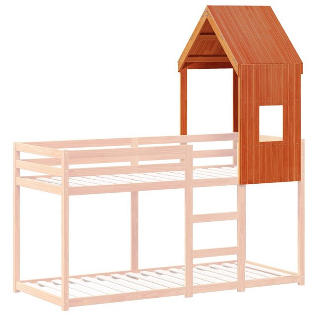 vidaXL Kinderbett Dach für Kinderbett Wachsbraun 60x89x134,5 cm Massivholz günstig online kaufen