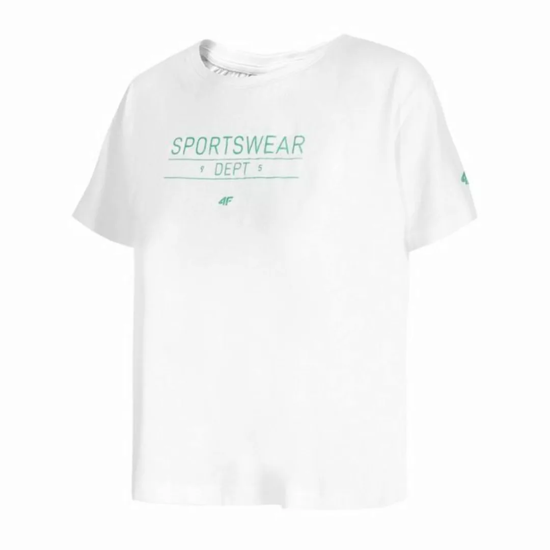 4F Oversize-Shirt Oversize Cropped T-Shirt mit Sportswear Aufdruck günstig online kaufen