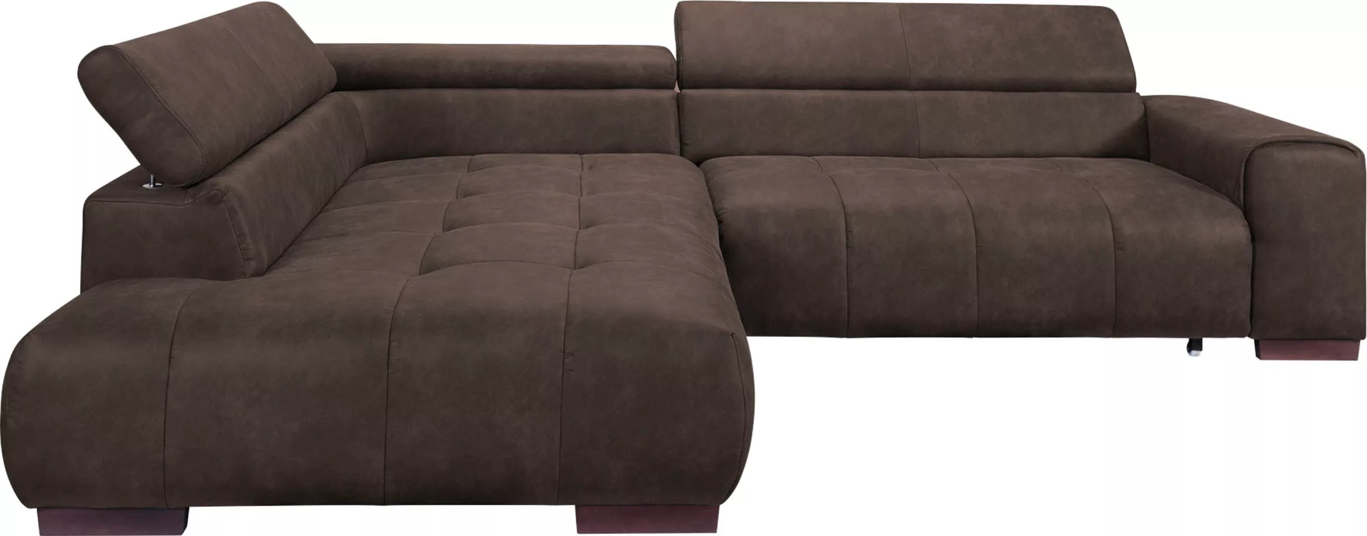 exxpo - sofa fashion Ecksofa Positano, L-Form, 3 verstellbare Kopfstützen, günstig online kaufen