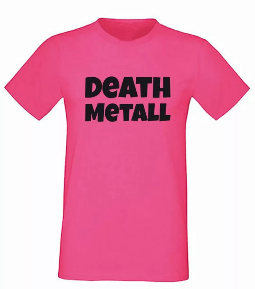 G-graphics T-Shirt Death Metal Herren T-Shirt, Pink-Black-Men-Edition, mit günstig online kaufen