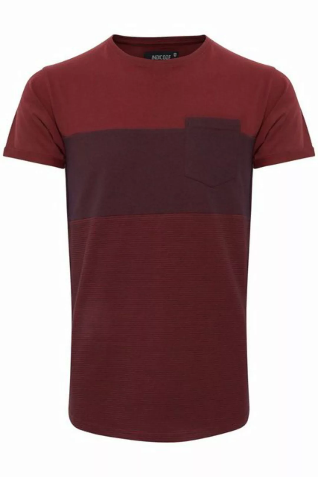 Indicode T-Shirt IDMorler T-Shirt im Colorblock-Look günstig online kaufen