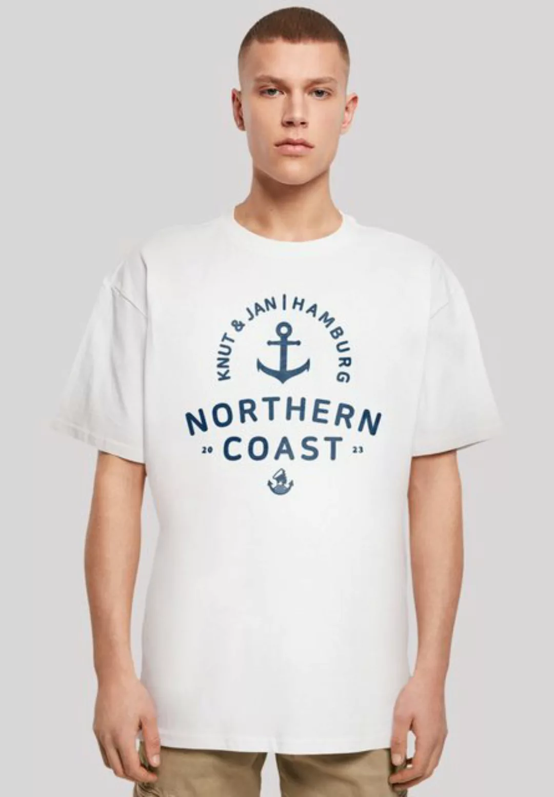 F4NT4STIC T-Shirt "Nordsee Knut & Jan Hamburg", Print günstig online kaufen