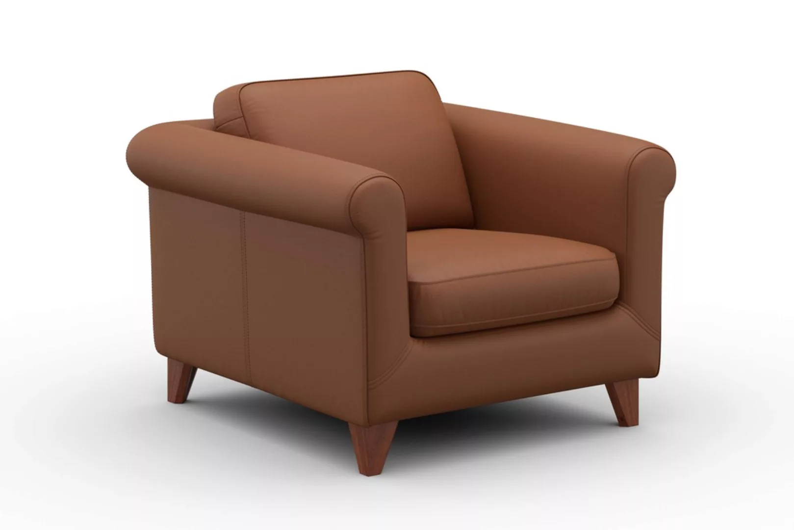 machalke® Sessel »amadeo«, Ledersessel mit geschwungenen Armlehnen günstig online kaufen