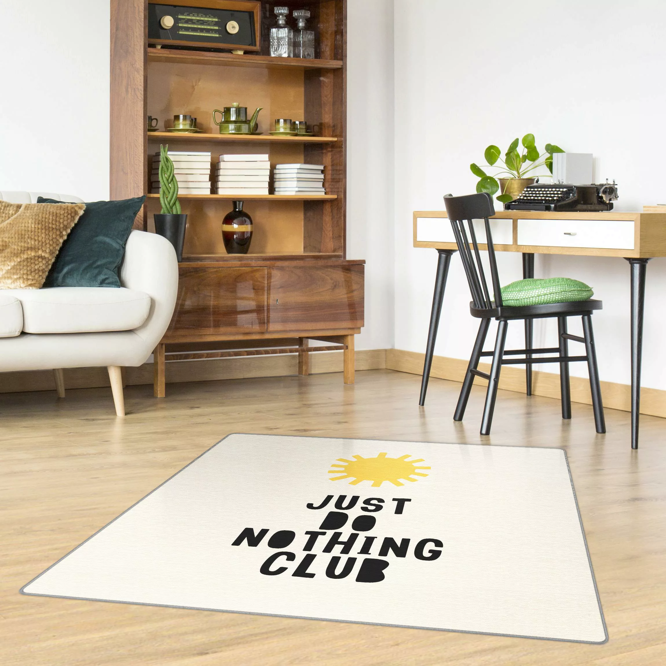 Teppich Do Nothing Club Gelb günstig online kaufen