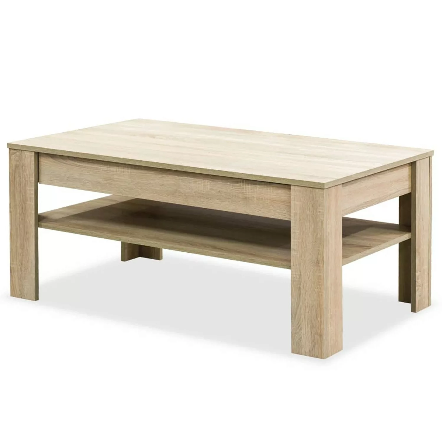 vidaXL Couchtisch Holzwerkstoff 110x65x48 cm Eiche günstig online kaufen