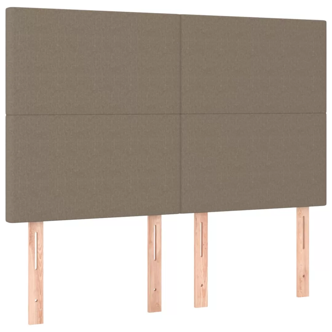 Vidaxl Kopfteile 4 Stk. Taupe 72x5x78/88 Cm Stoff günstig online kaufen