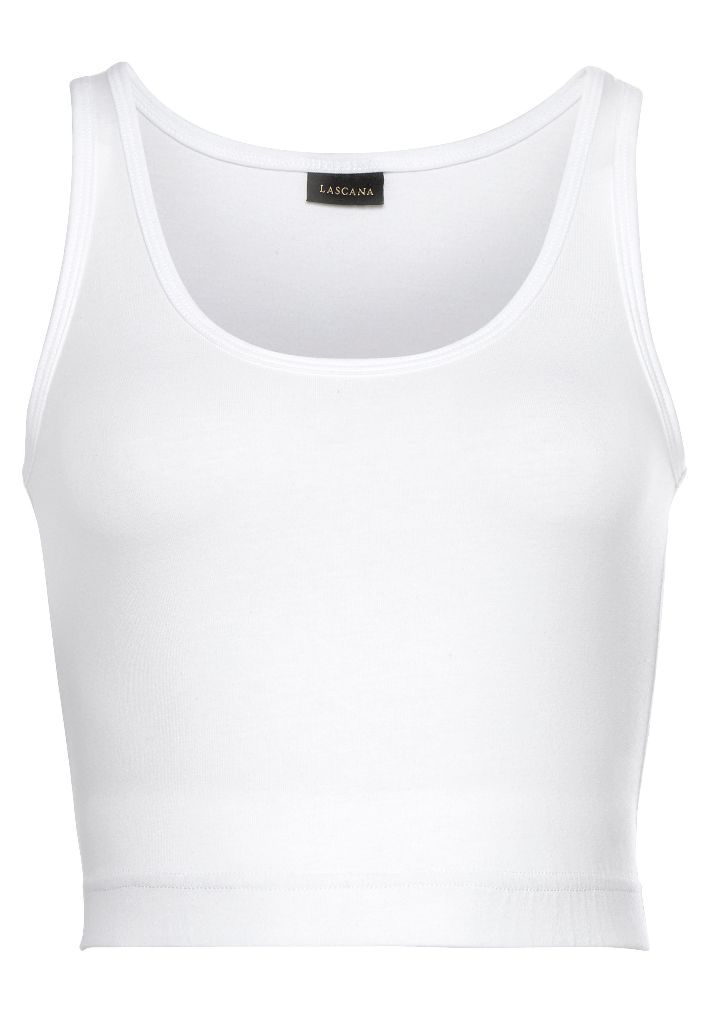 LASCANA ACTIVE Sporttop, Crop-Top mit breiten Trägern günstig online kaufen