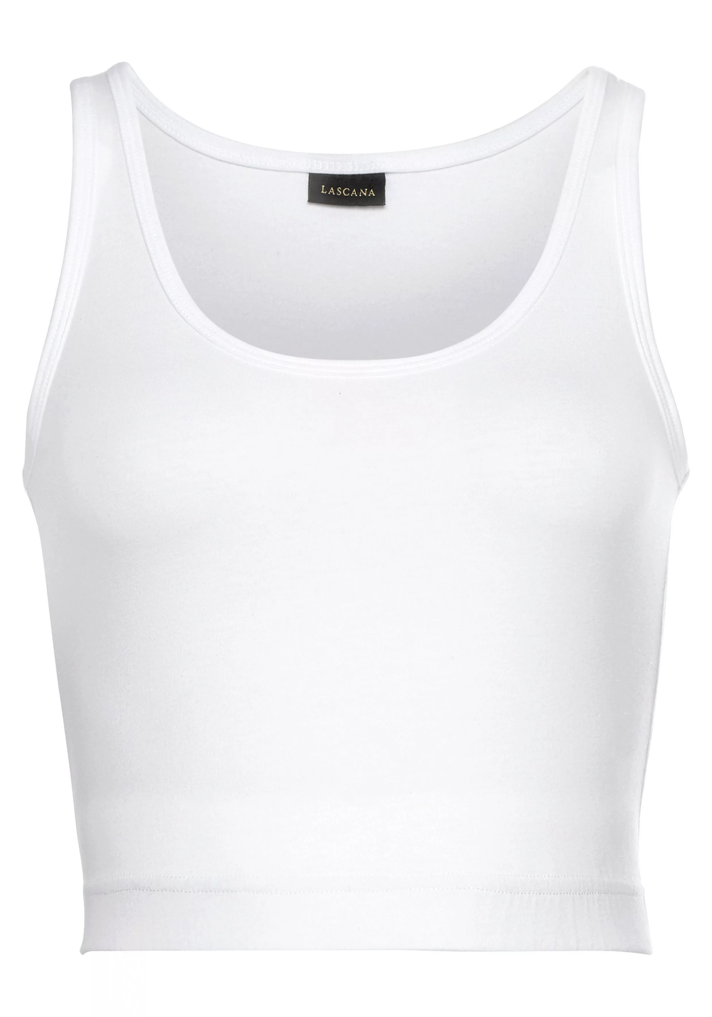 LASCANA ACTIVE Sporttop, Crop-Top mit breiten Trägern günstig online kaufen