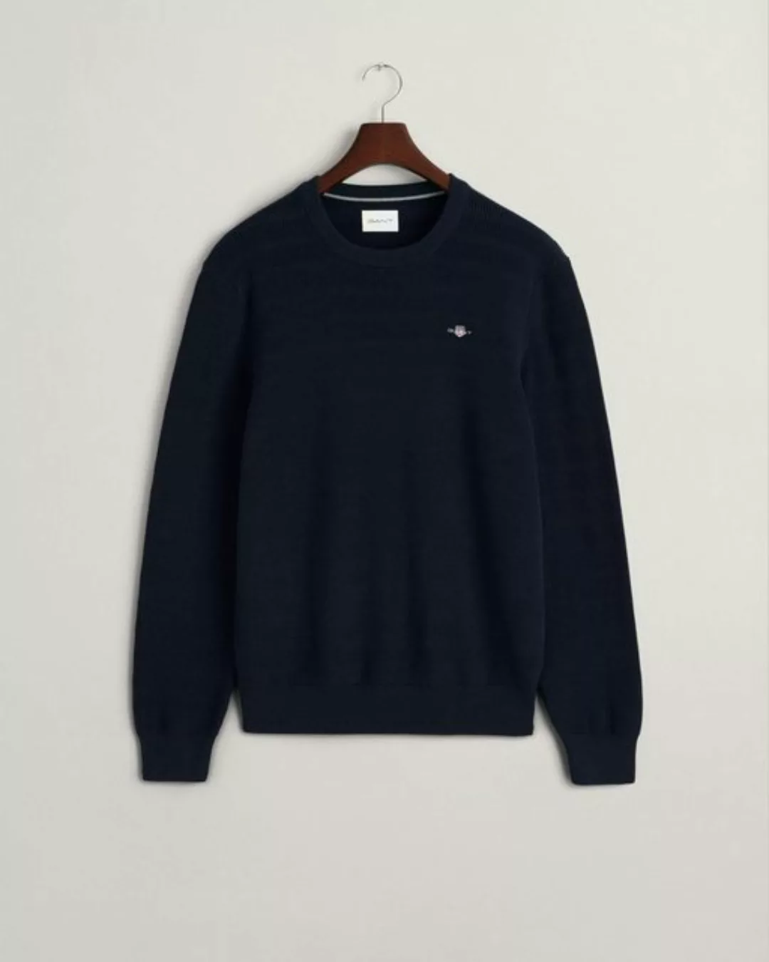Gant Sweatshirt STRIPE TEXTURED COTTON C-NECK günstig online kaufen