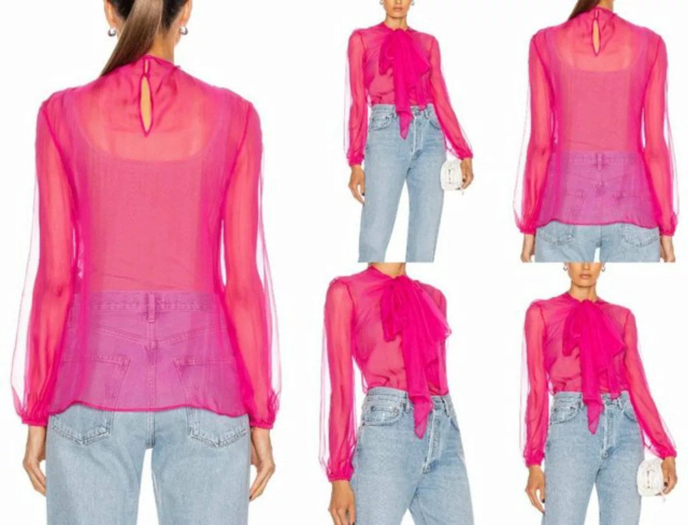 VALENTINO GARAVANI T-Shirt VALENTINO GARAVANI Silk Blouse Long Sleeve T-shi günstig online kaufen