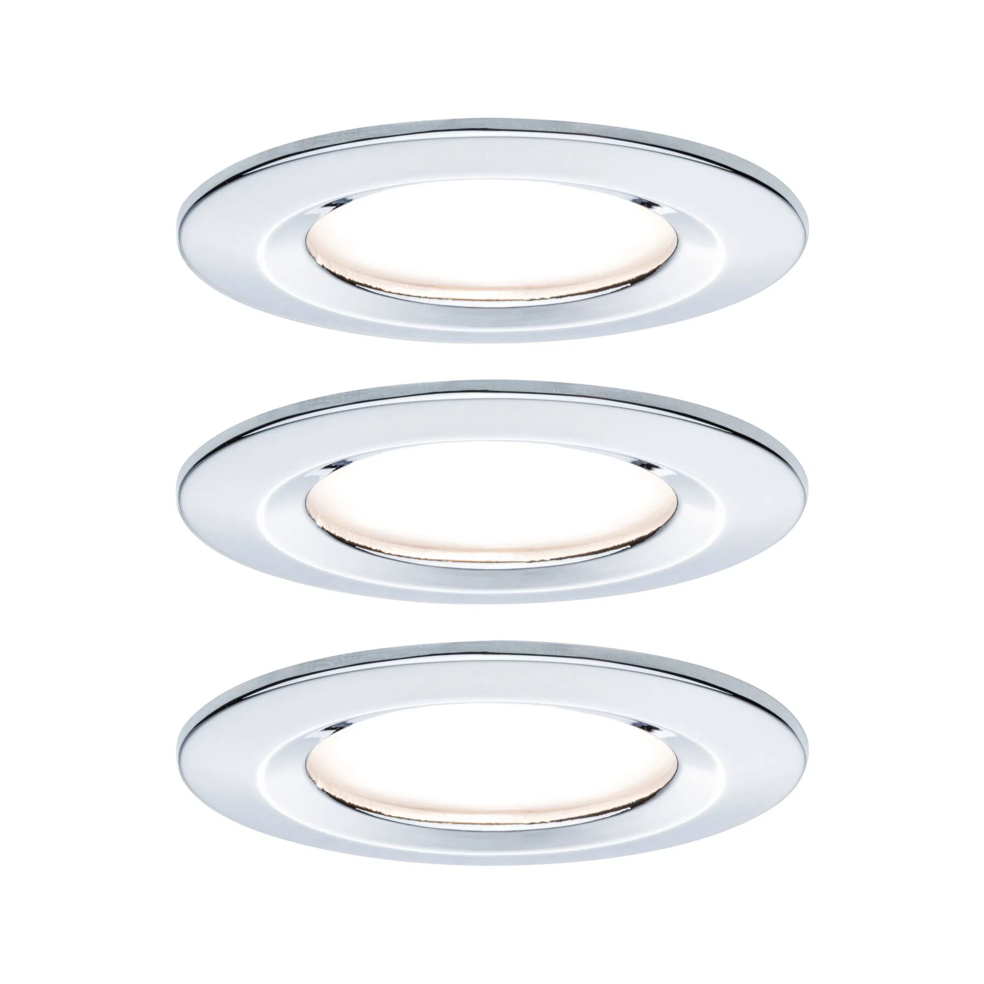 Paulmann LED-Einbauspot Nova Coin 3er chrom rund dimmbar günstig online kaufen