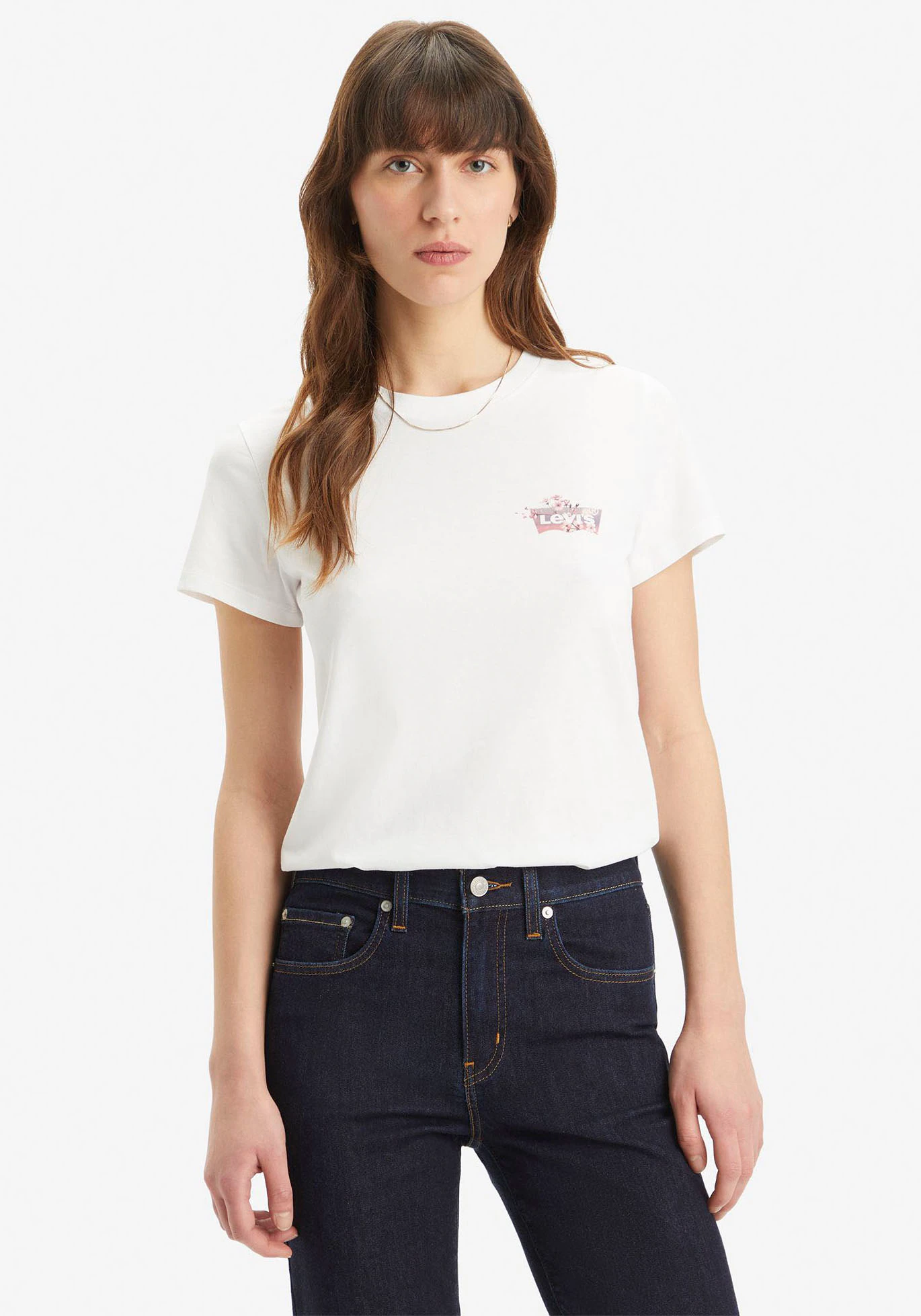 Levis T-Shirt "THE PERFECT TEE", mit floralem Batwing-Logoprint günstig online kaufen