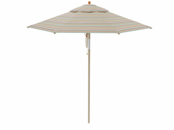 Kleiner Sonnenschirm Ø 210 cm Klassiker Acryltuch Multicolor mini mit Knick günstig online kaufen