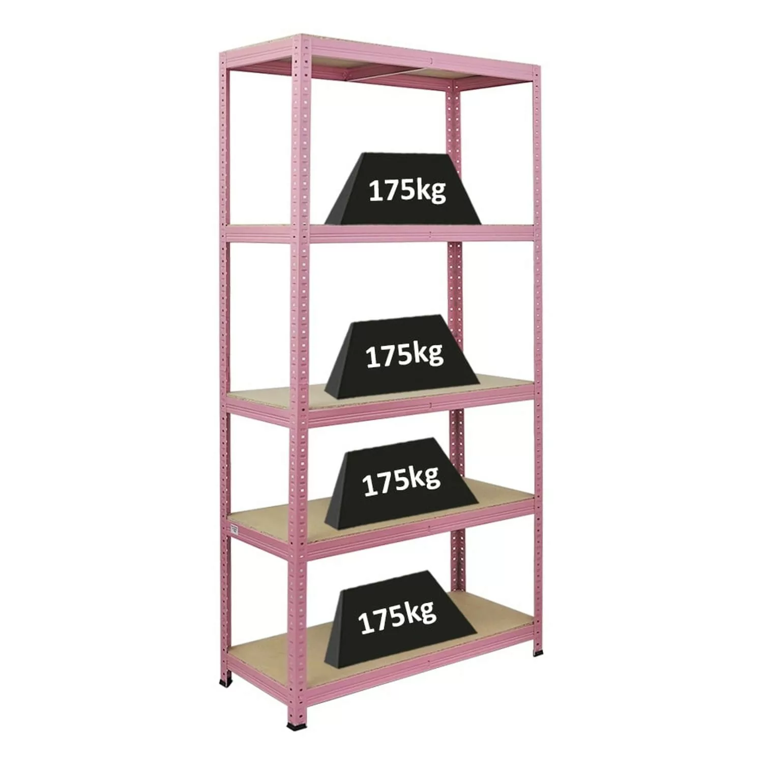 PROREGAL Schwerlastregal PINK LADY HxBxT 180x90x40cm Fachlast 175kg 5 Ebene günstig online kaufen