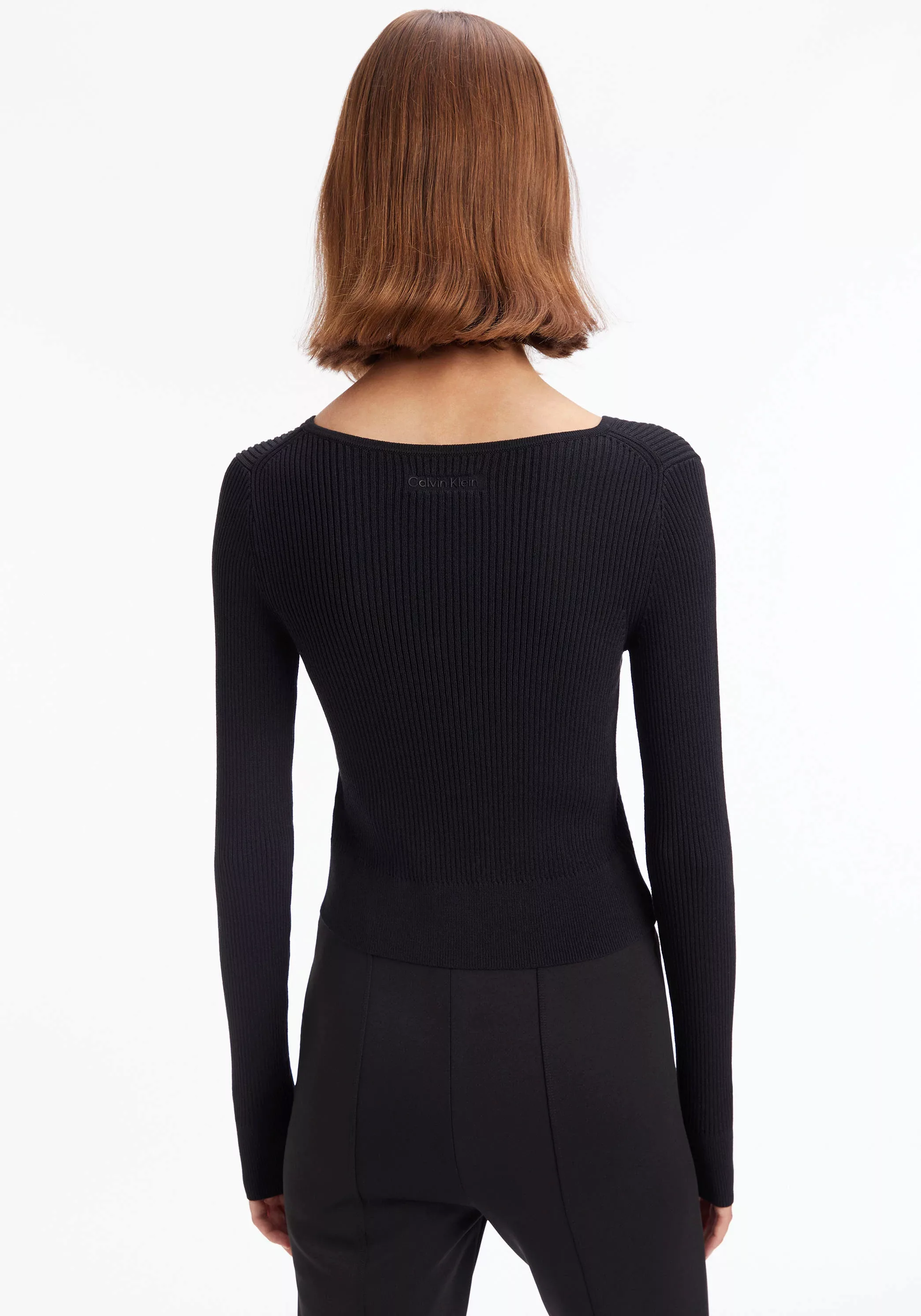 Calvin Klein Strickpullover, mit Hakenverschluss günstig online kaufen