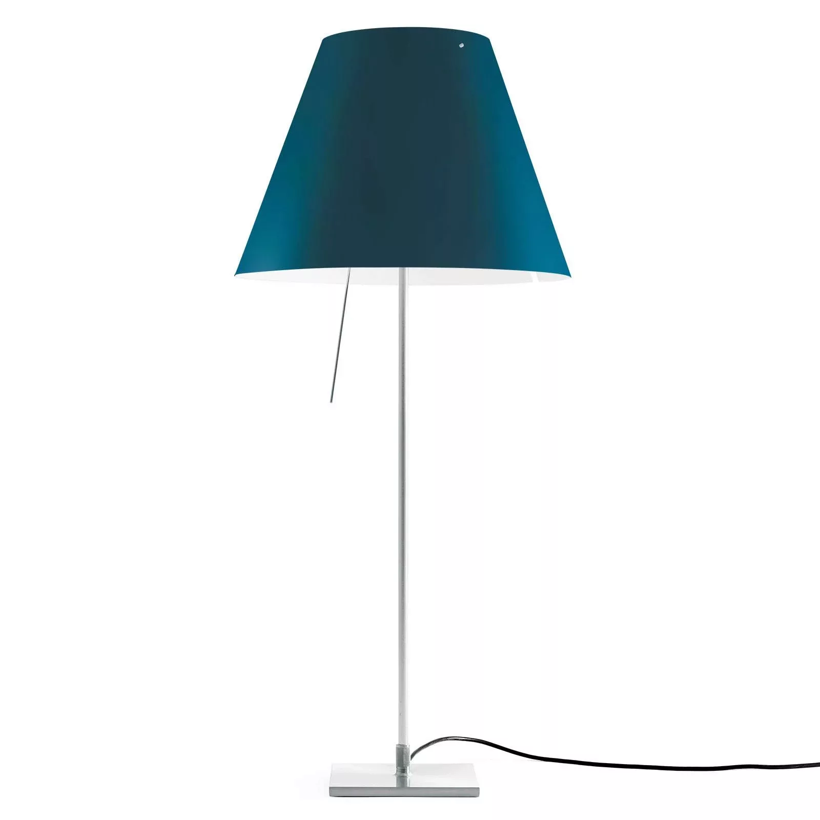 Luceplan Costanza Tischlampe D13if aluminium/blau günstig online kaufen