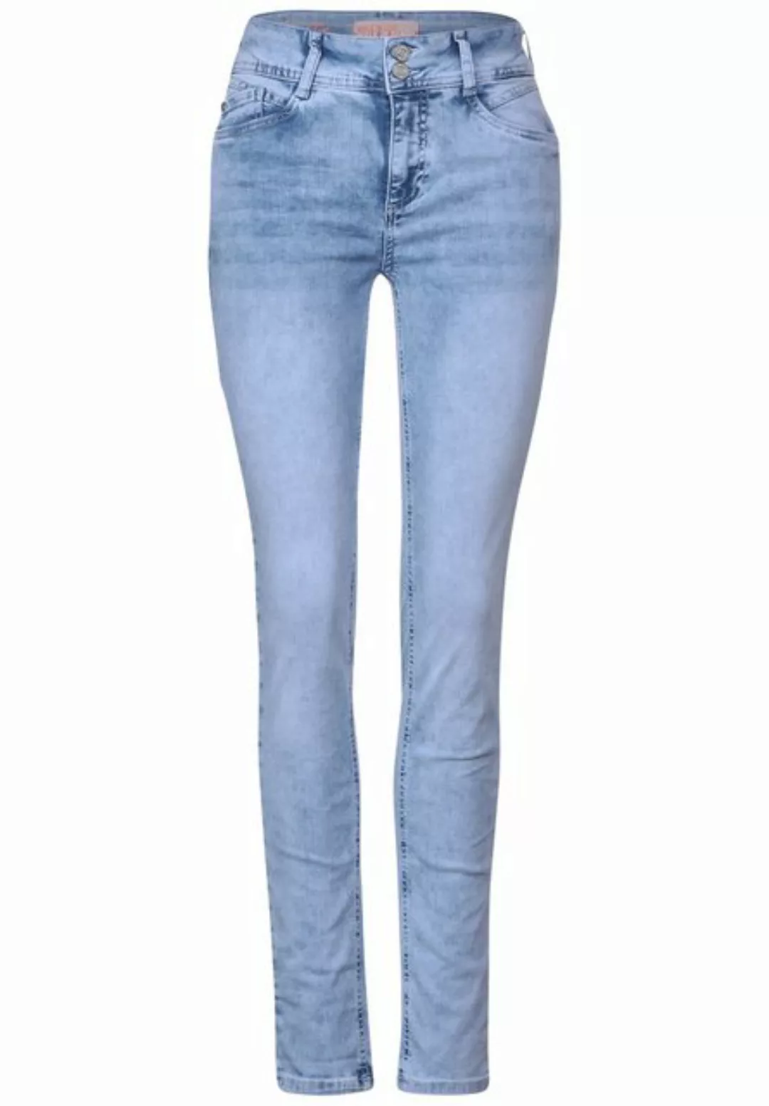 STREET ONE 5-Pocket-Jeans Slim Fit indigo Jeans günstig online kaufen