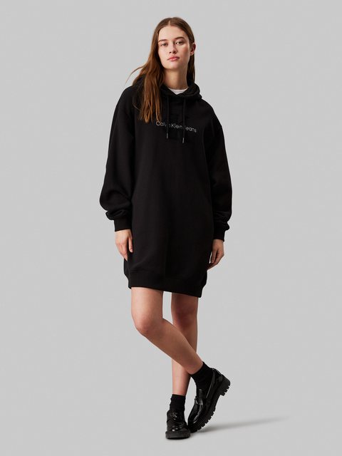 Calvin Klein Jeans Sweatkleid "CHENILLE MONOLOGO HOODIE DRESS", mit Logosti günstig online kaufen