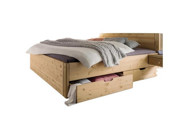 Natur24 Einzelbett Vita Doppelbett Kiefernholz Natur 160x200 cm günstig online kaufen