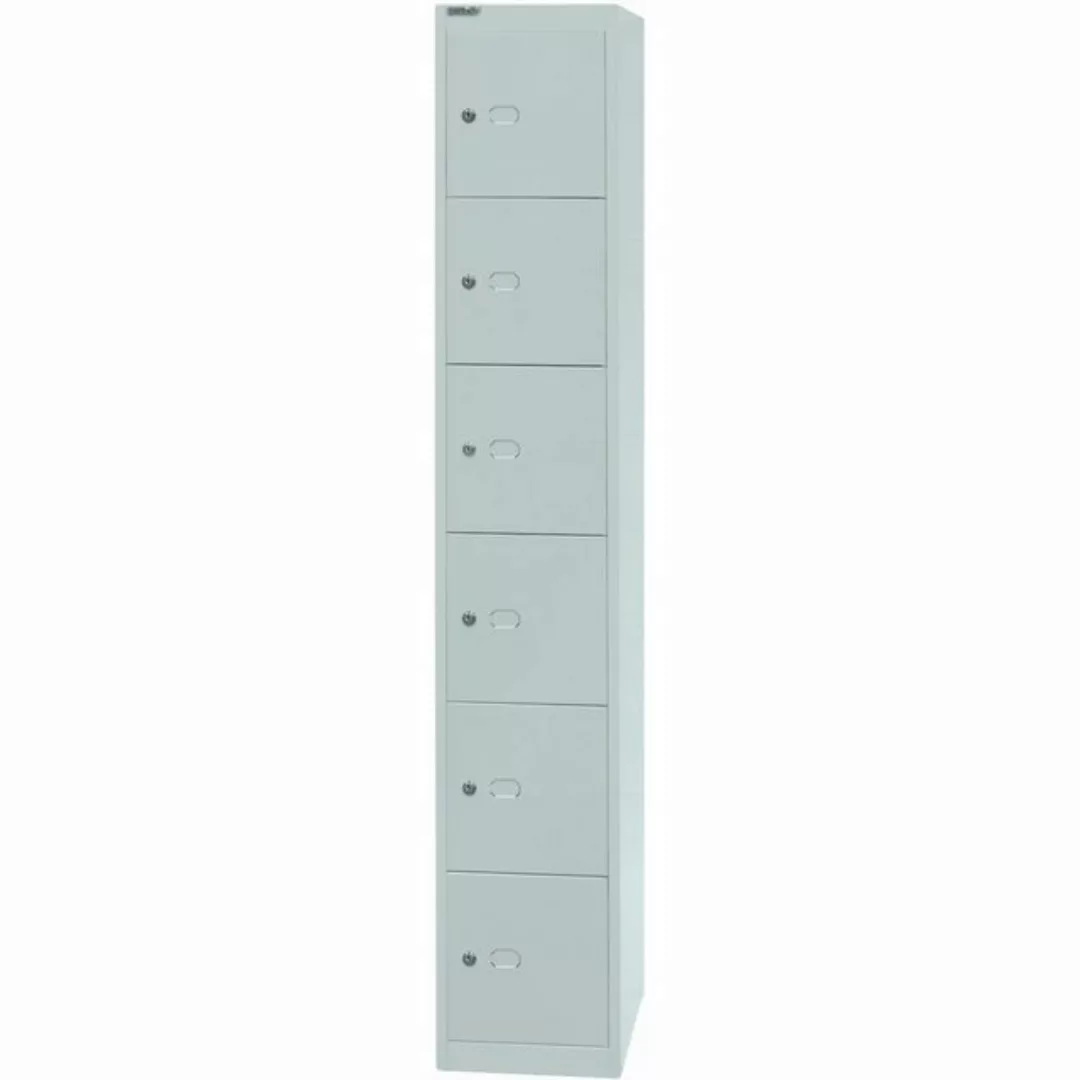 Bisley Garderobenschrank Garderobenschrank 6 Fächer lichtgrau. günstig online kaufen