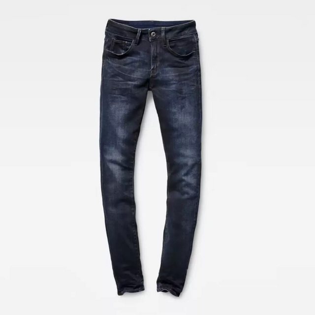 G-STAR Gerade Jeans RAW Damen Jeans 3301 Deconst Mid Skinny (1-tlg) DK Aged günstig online kaufen