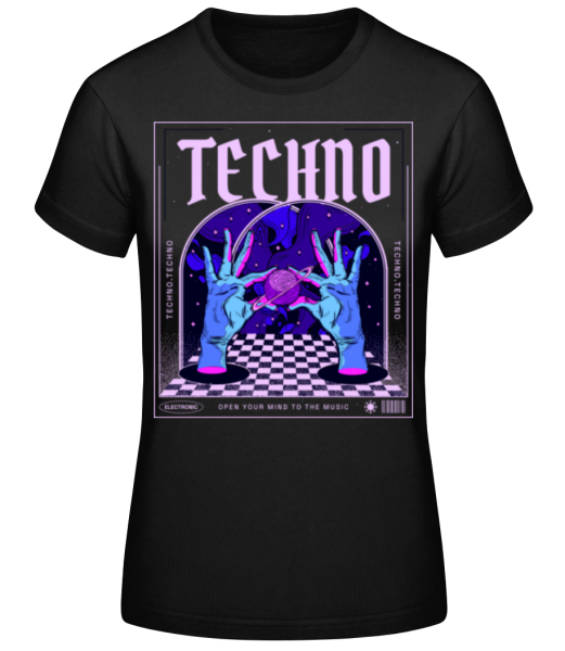 Techno Open Your Mind · Frauen Basic T-Shirt günstig online kaufen