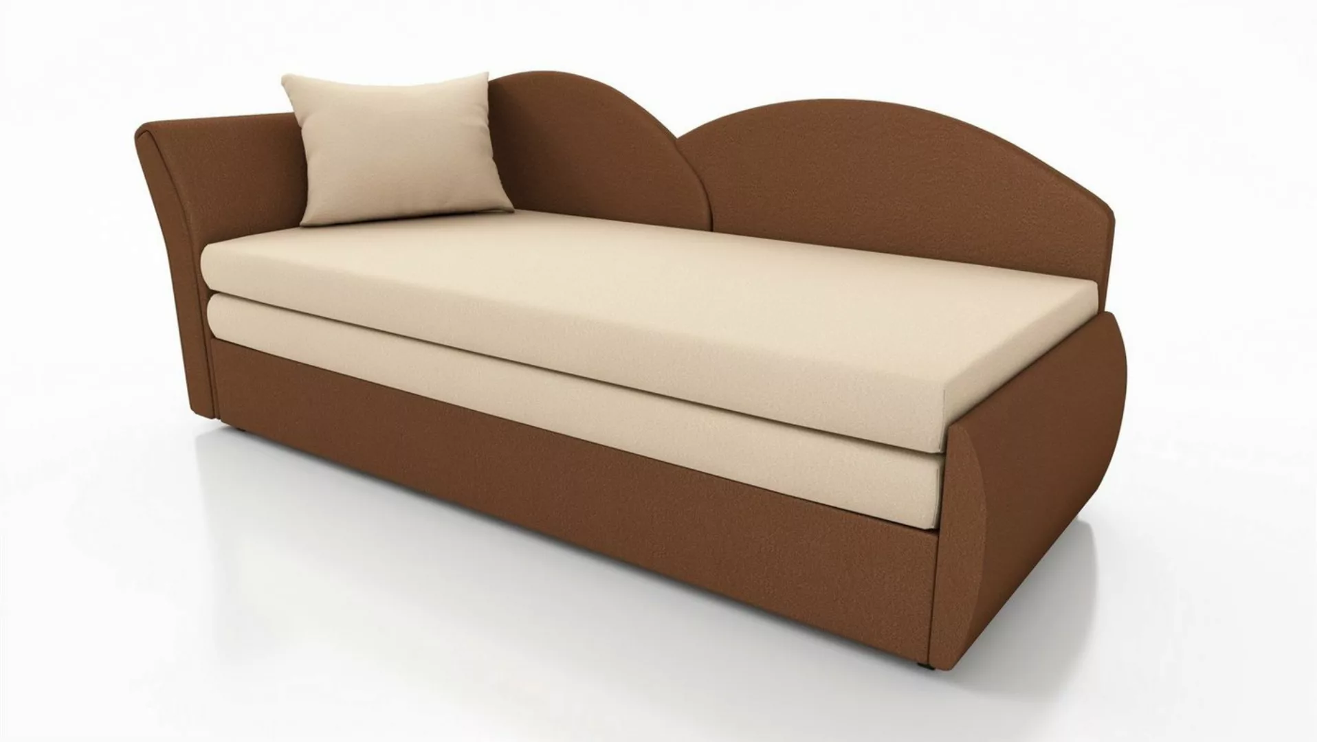 Fun Möbel Schlafsofa Sofa ALINA Links oder Rechts inklusive Bettkasten Stof günstig online kaufen