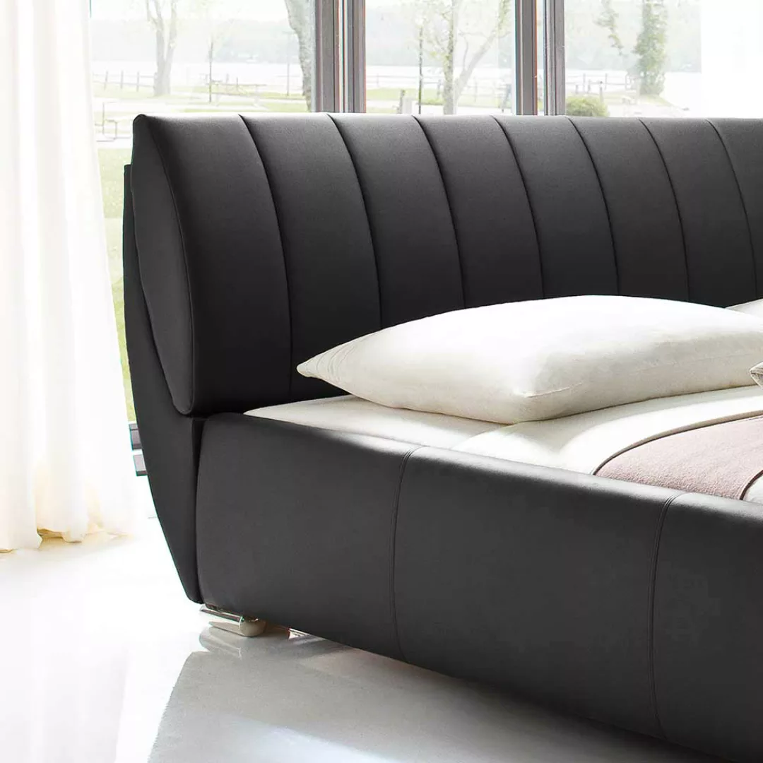Futonbett in Schwarz mit Bettkasten günstig online kaufen