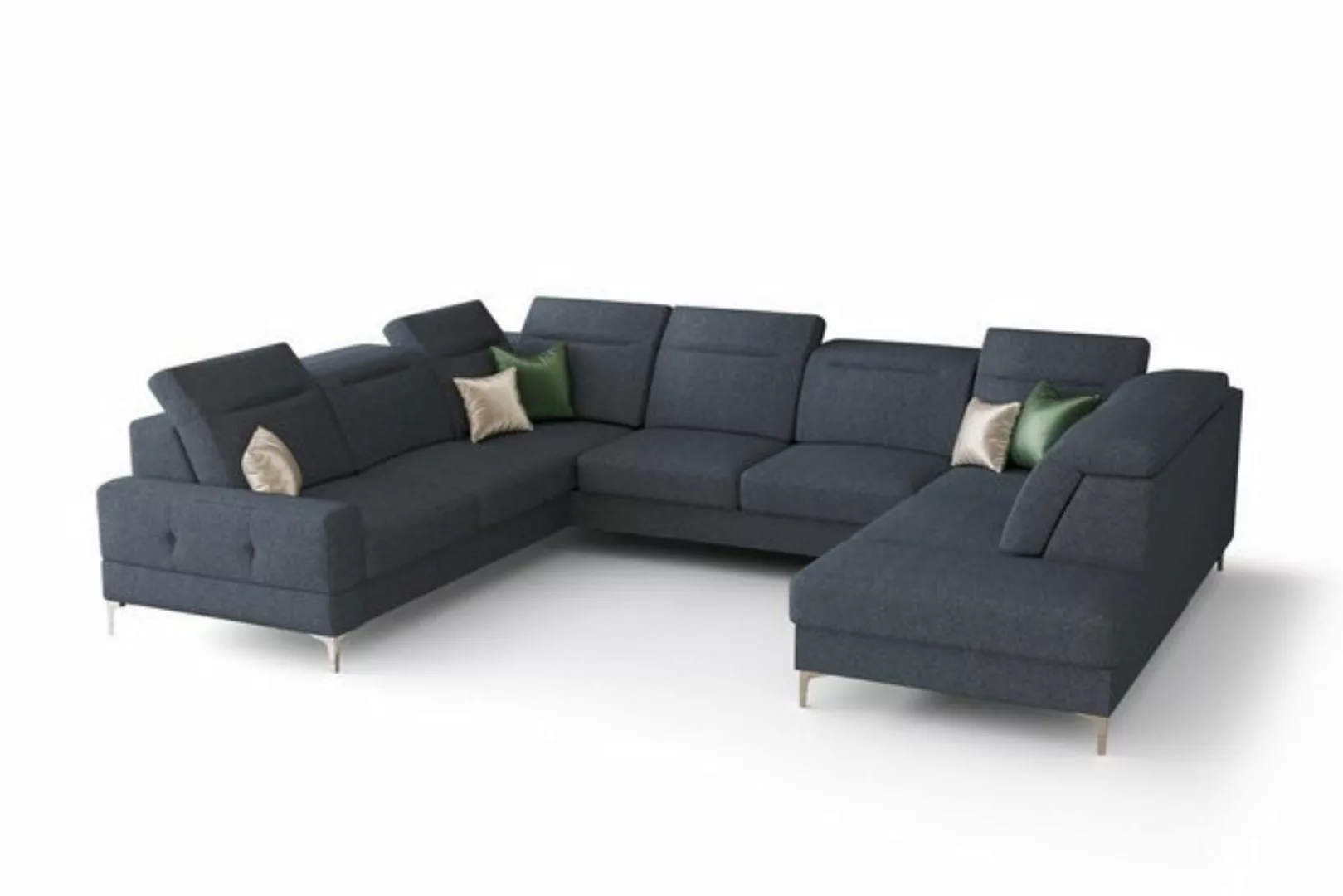 Möbel für Dich Wohnlandschaft XXL Malibu Max1 in U-Form, Schlaffunktion, 2 günstig online kaufen