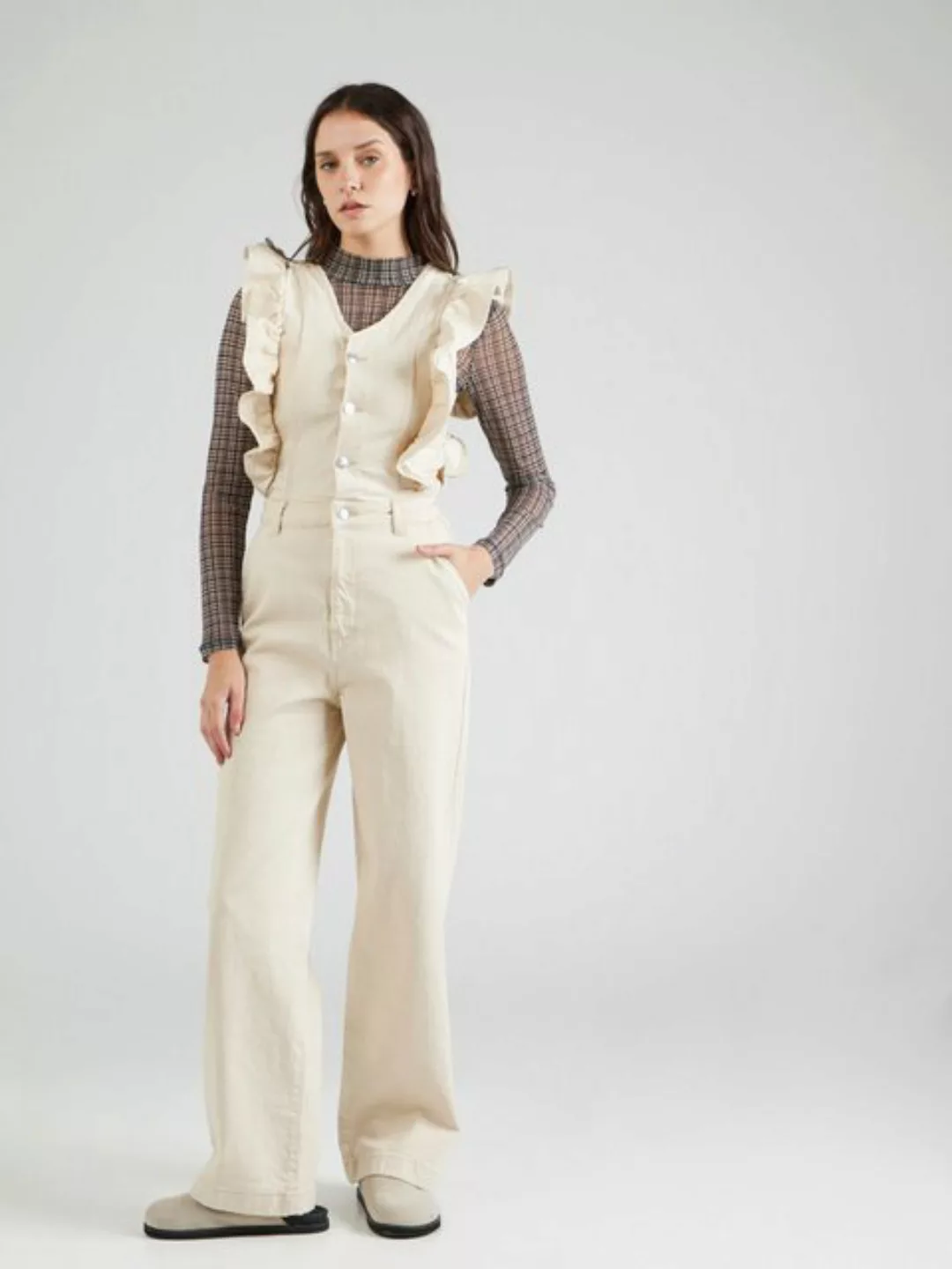 pieces Jumpsuit PCMUJI (1-tlg) Volant günstig online kaufen