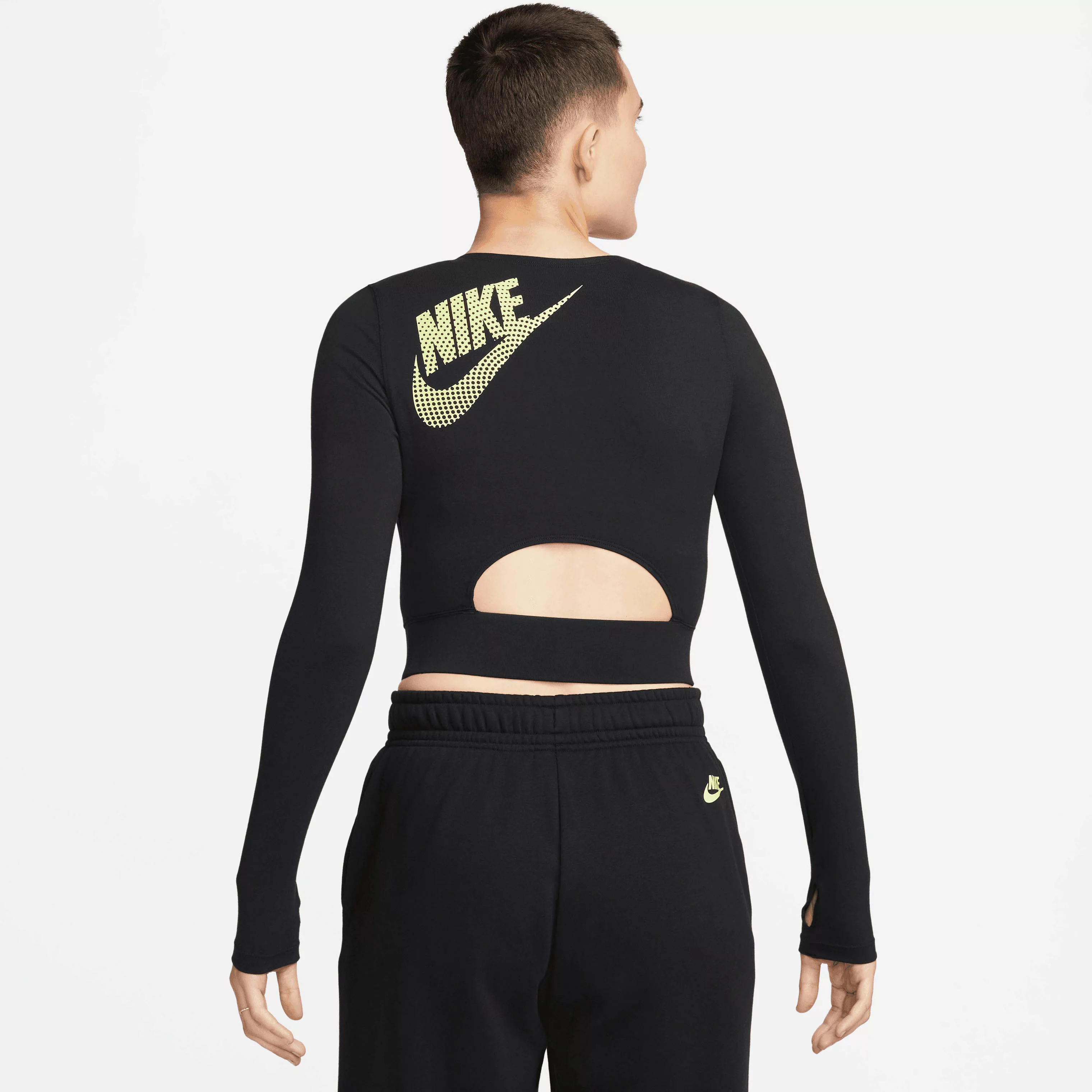 Nike Sportswear Langarmshirt W NSW LS CROP TOP DNC günstig online kaufen