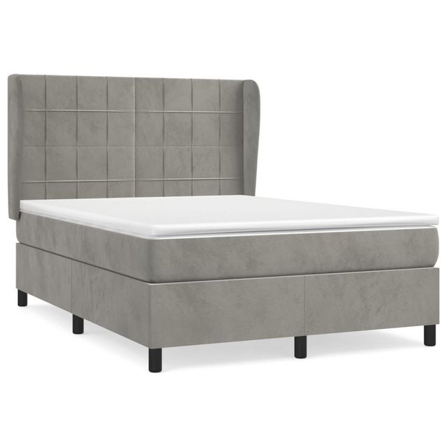 vidaXL Boxspringbett Bett Boxspringbett mit Matratze & Topper Samt versch. günstig online kaufen