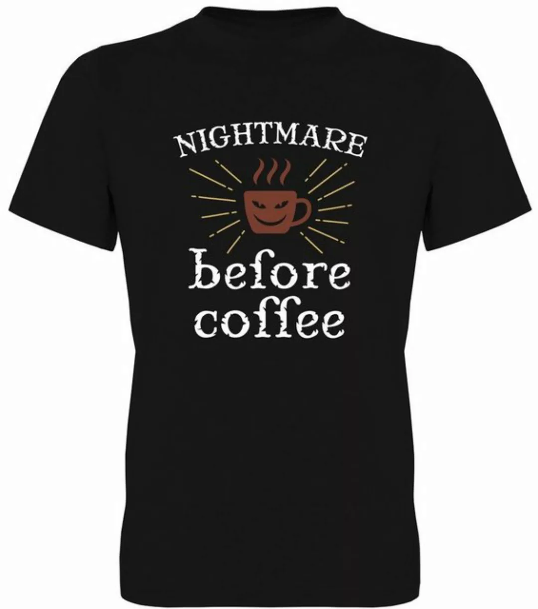 G-graphics T-Shirt Nightmare before Coffee Herren T-Shirt, mit Frontprint, günstig online kaufen
