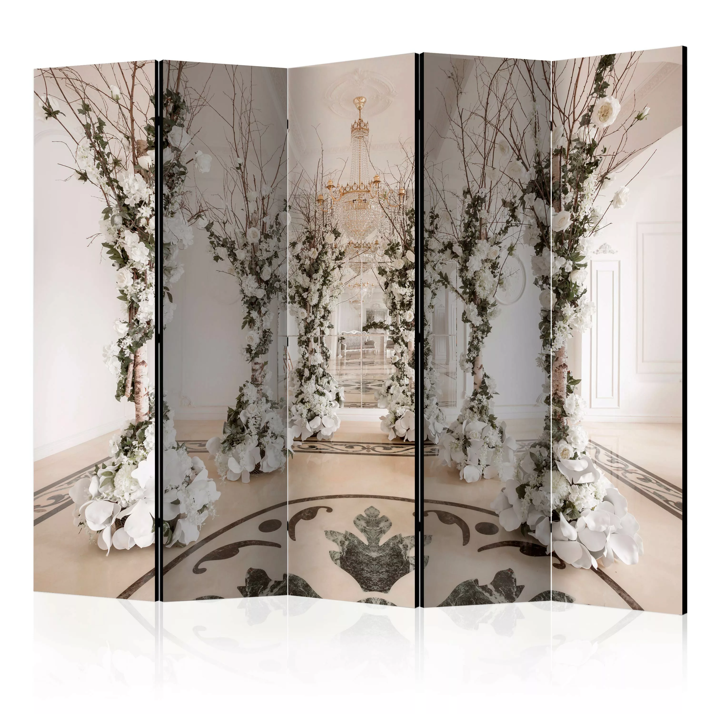 5-teiliges Paravent - Flower Chamber Ii [room Dividers] günstig online kaufen