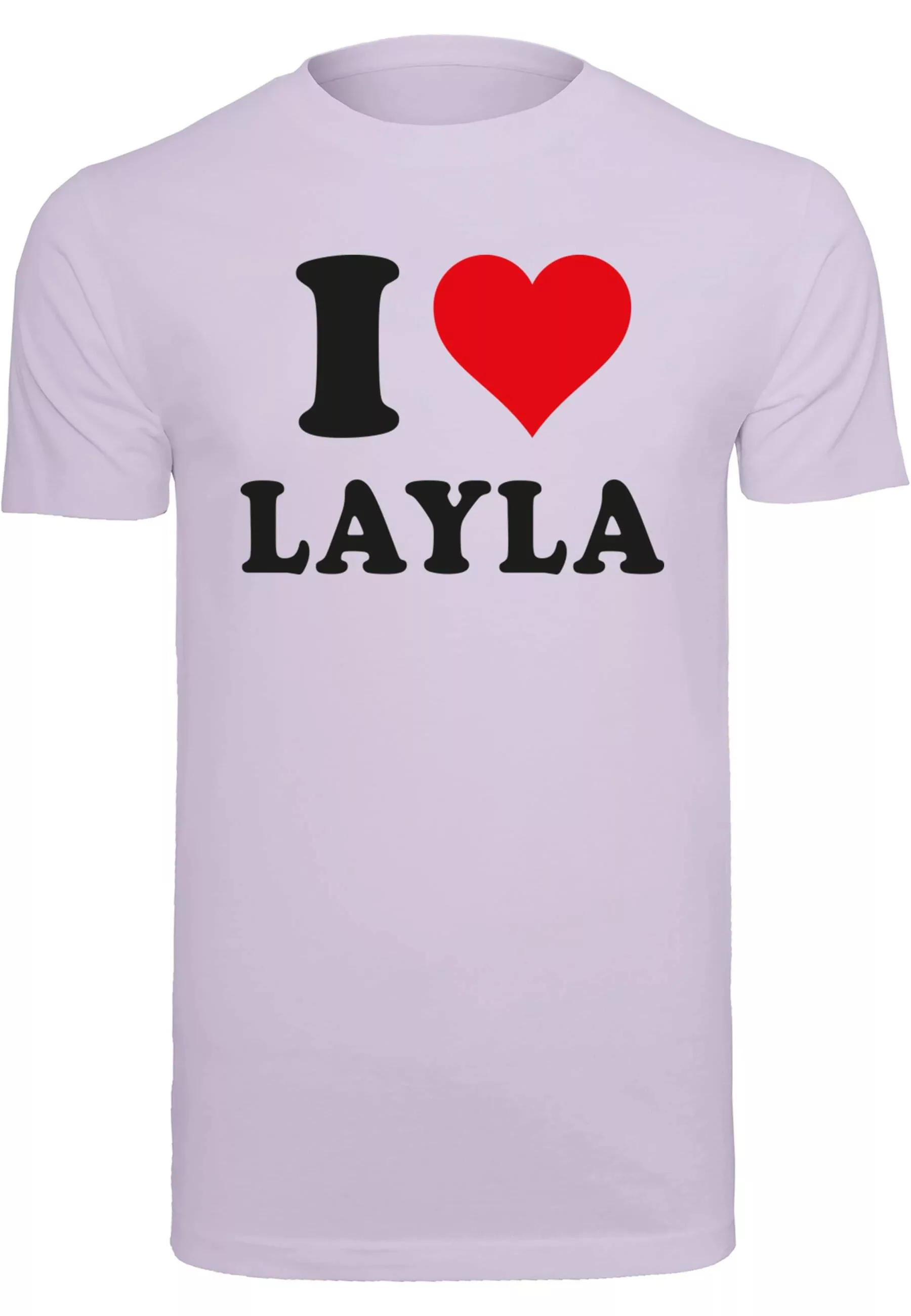 Merchcode T-Shirt "Merchcode Herren I Love Layla T-Shirt" günstig online kaufen