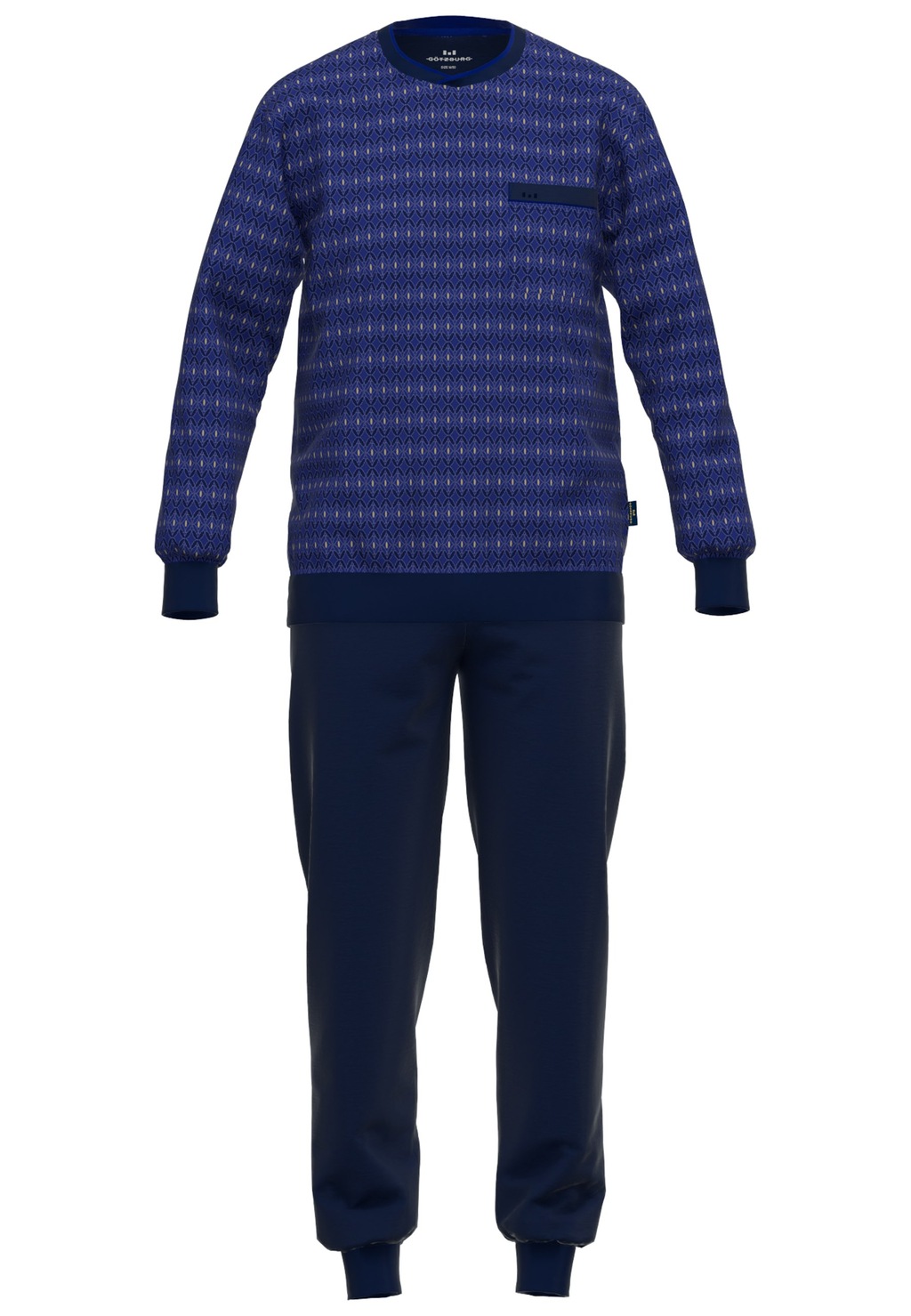 GÖTZBURG Pyjama, (2 tlg.), kühlender Effekt, Rundhalsausschnitt, Langarm, l günstig online kaufen