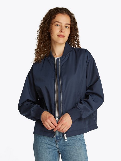 Tommy Hilfiger Bomberjacke CASUAL NYLON BOMBER JACKET mit Markenlabel, in U günstig online kaufen