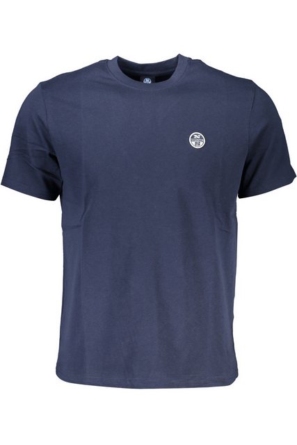 North Sails T-Shirt Herren Kurzarm T-Shirt in Blau mit Applikation und günstig online kaufen