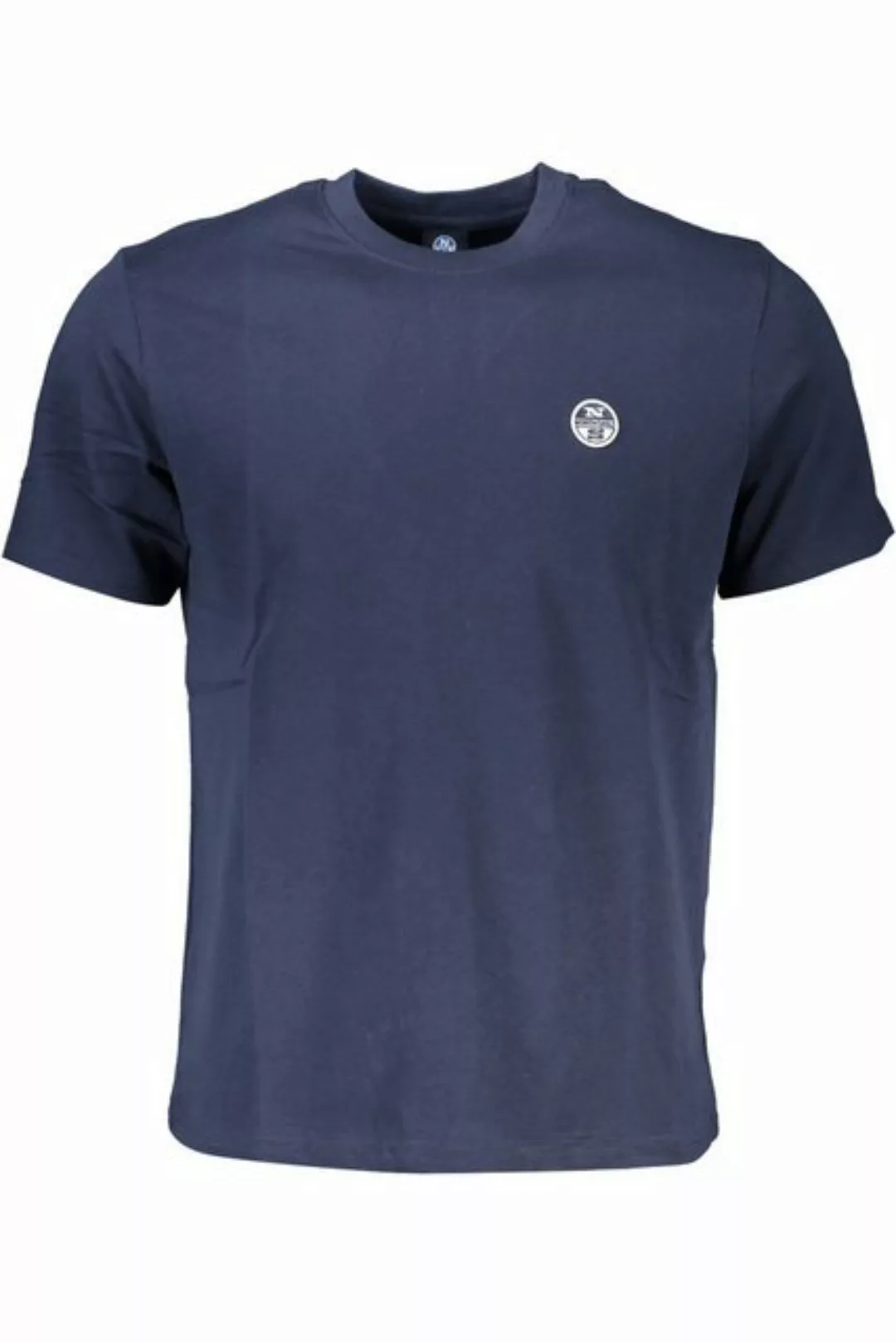 North Sails T-Shirt Herren Kurzarm T-Shirt in Blau mit Applikation und günstig online kaufen