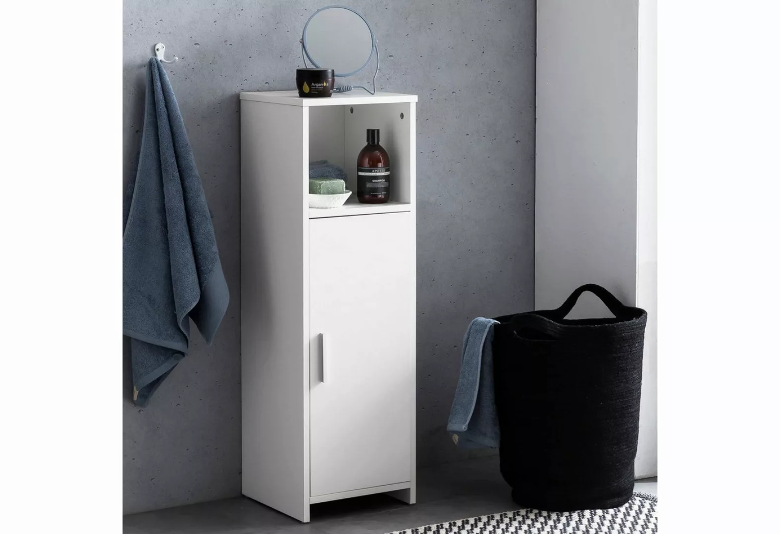 FineBuy Badschrank 30 cm breit und 96 hoch weiß günstig online kaufen